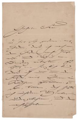 Lot #556 Clara Schumann Autograph Letter Signed - Image 1