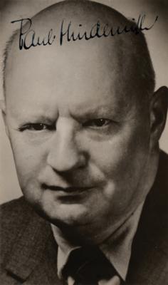 Lot #538 Paul Hindemith Signed Photograph