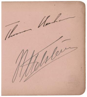 Lot #550 Nathan Milstein and Thomas Beecham Signatures - Image 1