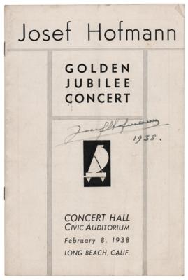 Lot #539 Josef Hofmann Signed 'Golden Jubilee Concert' Program and Original 1888 Metropolitan Opera House Program - Image 1