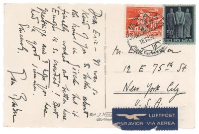 Lot #523 Samuel Barber Autograph Letter Signed - Image 1