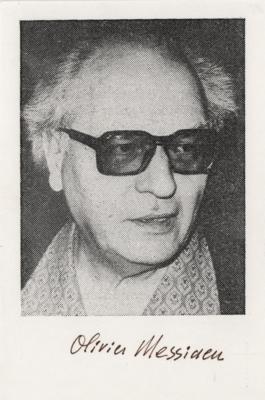 Lot #548 Olivier Messiaen Signed Photograph - Image 1