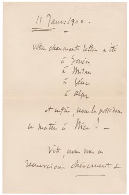 Lot #546 Jules Massenet Autograph Letter Signed - Image 1