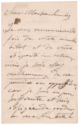 Lot #535 Giulia Grisi Autograph Letter Signed