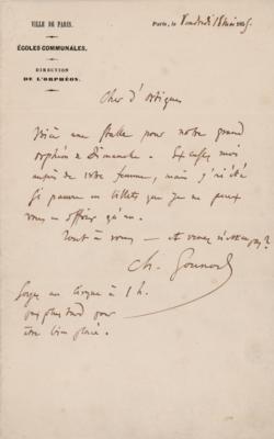 Lot #533 Charles Gounod Autograph Letter Signed - Image 1