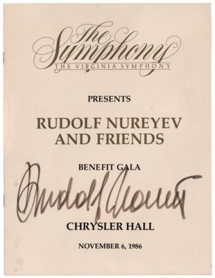 Lot #694 Rudolf Nureyev Signed Concert Program - Image 1