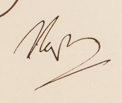 Lot #311 Napoleon Letter Signed to Minister of War on Military Uniforms: "Each lieutenant colonel or deputy major will keep the uniform they had at their previous rank, only changing the epaulettes" - Image 2