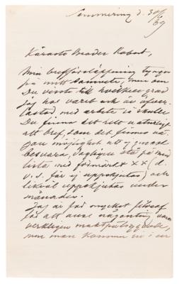 Lot #199 Alfred Nobel Autograph Letter Signed: "I'm too much of a philosopher" - Image 2