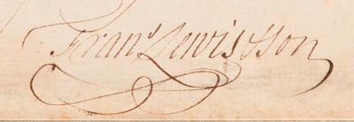 Lot #149 Francis Lewis Autograph Letter Signed on NYC's Reaction to the Battles of Lexington and Concord: "This City in a violent ferment" (April 26, 1775) - Image 2