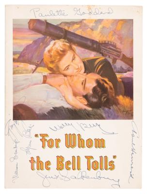 Lot #607 Gary Cooper and Ingrid Bergman Signed Original 'For Whom the Bell Tolls' Movie Program - Image 2