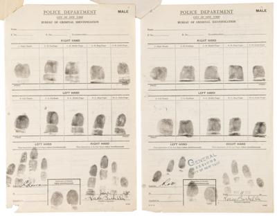 Lot #755 Rocky Graziano Prison Archive: (45+) Documents with (8) Early Autographs ("Rocco Barbella"), Mug Shot, Fingerprint Cards, and Police Records - Image 8