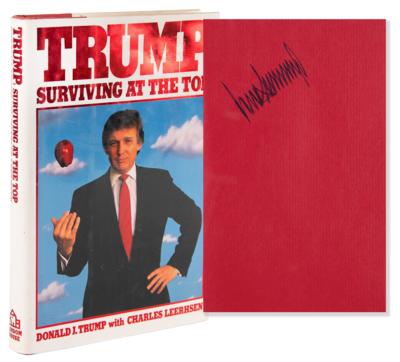 Lot #69 Donald Trump Signed Book - Surviving at the Top - Image 1