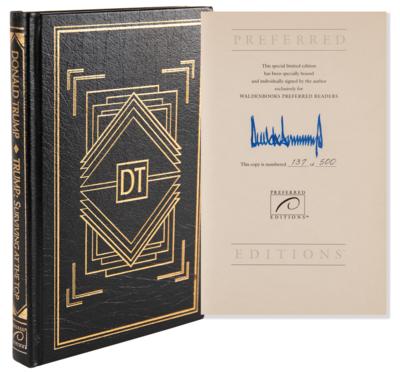 Lot #71 Donald Trump Signed Limited Edition Book - Surviving at the Top - Image 1