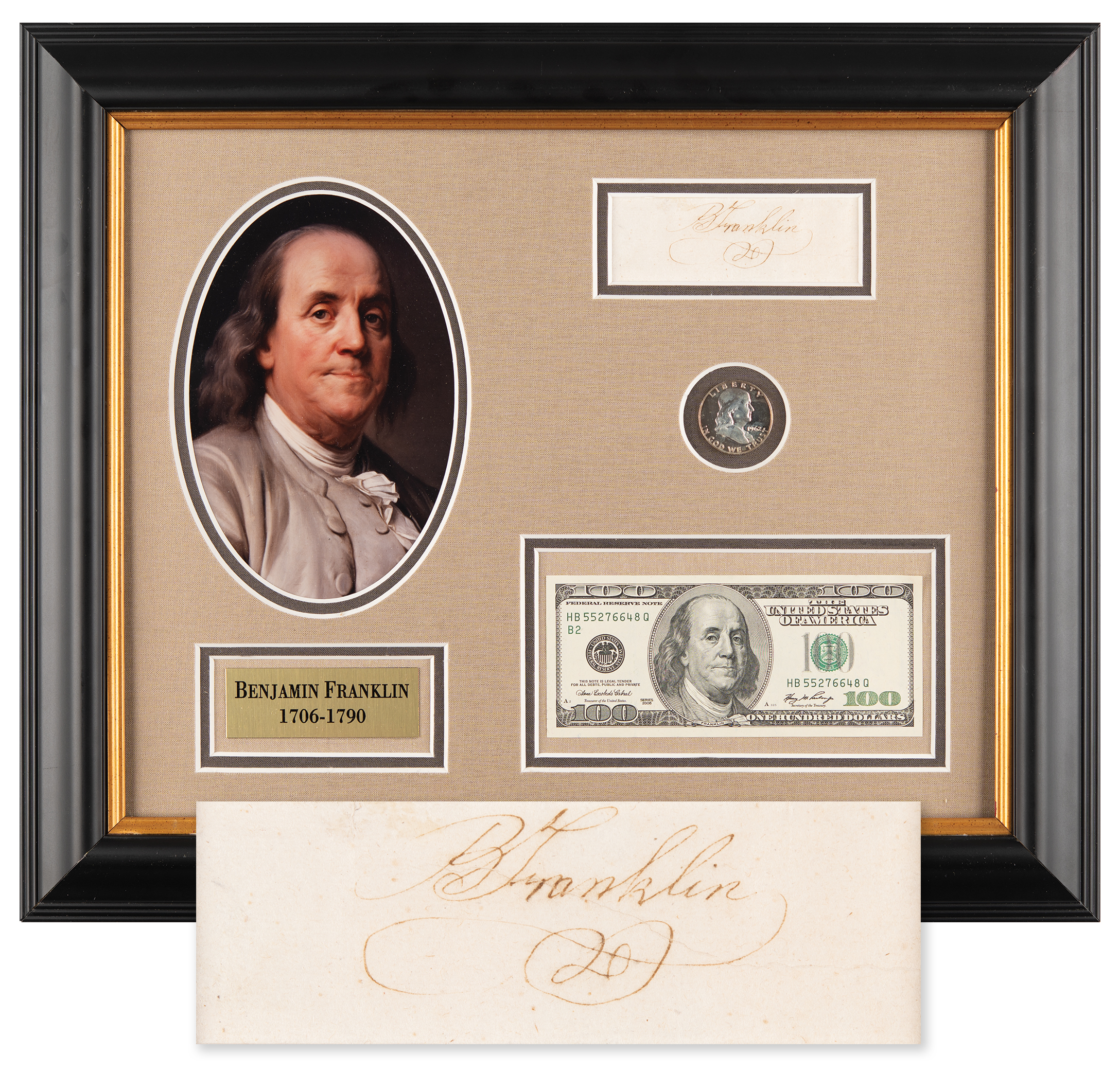 Lot #146 Benjamin Franklin Signature