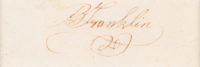 Lot #146 Benjamin Franklin Signature - Image 2