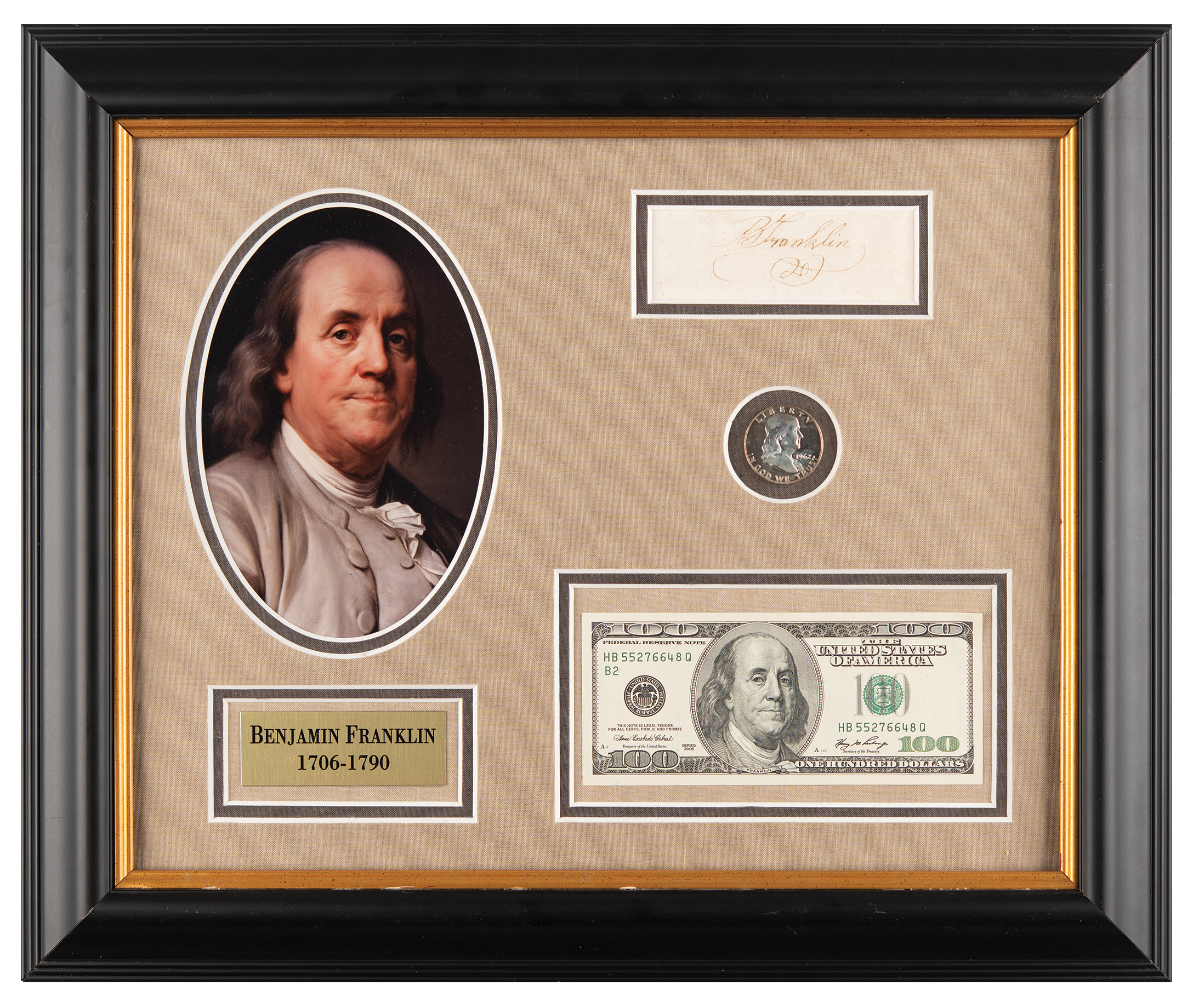 Lot #146 Benjamin Franklin Signature - Image 3