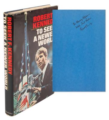 Lot #795 Robert F. Kennedy Signed Book - To Seek a