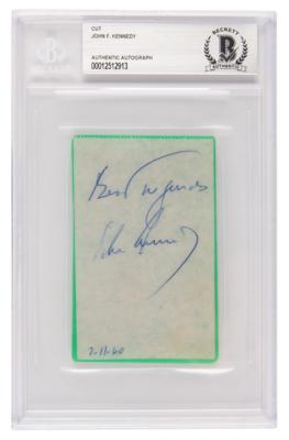 Lot #47 John F. Kennedy and Lyndon B. Johnson Signatures, in an Archive of 1960 Democratic National Convention Ephemera - Image 2