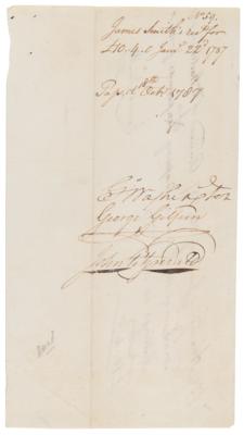 Lot #1 George Washington Document Signed for the Potomac Company, an Early Investment in American Infrastructure - Image 2