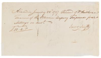 Lot #1 George Washington Document Signed for the Potomac Company, an Early Investment in American Infrastructure - Image 4