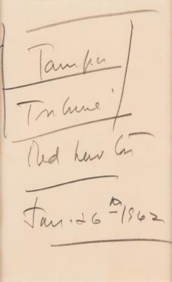 Lot #804 John F. Kennedy Handwritten Notes as President - Image 2