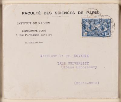 Lot #803 Marie Curie Typed Letter Signed from the Radium Institute - offering her condolences on the passing of a radiochemistry pioneer - Image 5