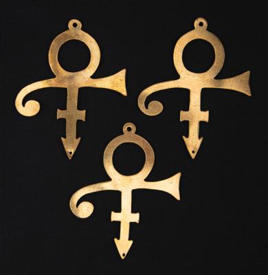 Lot #7419 Prince 'Love Symbol' Metal Charm Test Prototypes (3) - Image 1