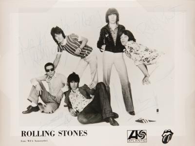 Lot #7126 Rolling Stones Signed Photograph