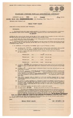 Lot #7205 Fats Waller Document Signed for Music Copyrights - Image 2