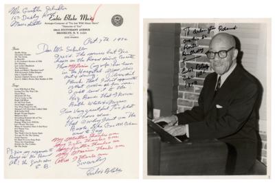 Lot #7182 Eubie Blake Signed Photograph and Autograph Letter Signed - Image 1