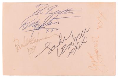 Lot #7007 Beatles Signatures (c. 1963)