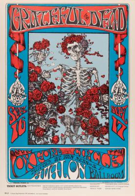 Lot #7154 Grateful Dead 1966 Avalon Ballroom Concert Poster (Third Print) - Image 1