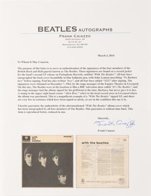 Lot #7001 Beatles Rare Signed Album - With the Beatles - Signed for the Empire Liverpool Stage Manager in 1963 - Image 7