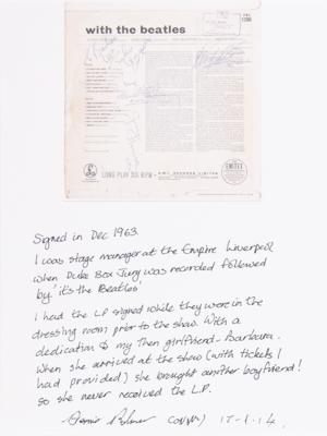 Lot #7001 Beatles Rare Signed Album - With the Beatles - Signed for the Empire Liverpool Stage Manager in 1963 - Image 9