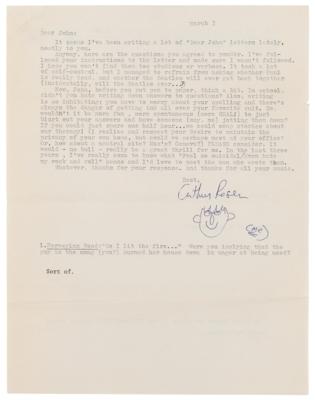 Lot #7015 John Lennon Signed Typed Letter and Signed Questionnaire to a Patient at the New York Psychiatric Institute - "Nothing is seperate from everything (or anything)” - Image 3