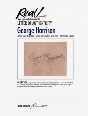 Lot #7070 George Harrison Signature - Image 2