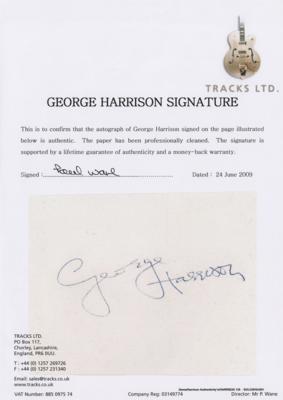 Lot #7070 George Harrison Signature - Image 3