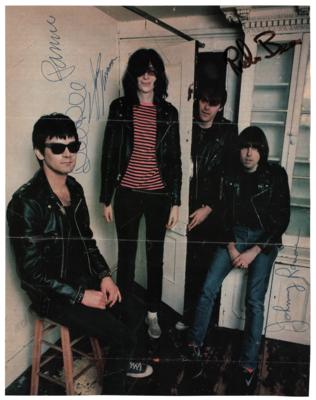 Lot #7308 Ramones Signed Photograph - Image 1