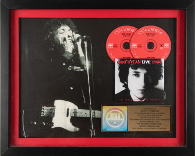 Lot #7089 Bob Dylan RIAA Gold Sales Award for 'Bob