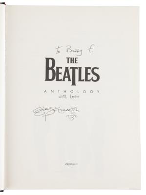 Lot #7024 George Harrison Signed Book to Photographer Barry Feinstein - The Beatles Anthology - Image 4