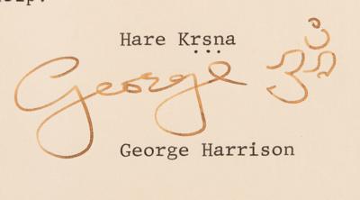 Lot #7030 George Harrison Typed Letter Signed on Funds Raised by The Concert for Bangladesh to Photographer Barry Feinstein - Image 2