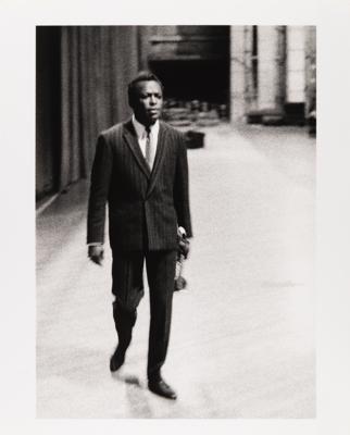 Lot #7176 Miles Davis Oversized Original Photograph by Barry Feinstein - 'Backstage, Los Angeles (1959)' - Image 1