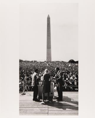 Lot #7222 Peter, Paul and Mary Oversized Original Photograph by Barry Feinstein - 'March on Washington' - Image 1