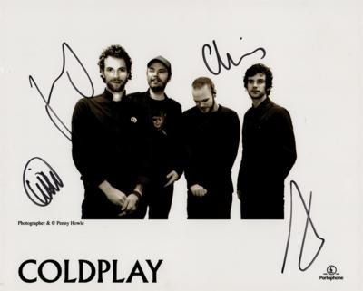 Lot #7445 Coldplay Signed Photograph