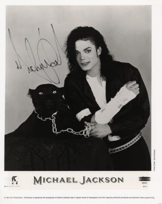 Lot #7356 Michael Jackson Signed Photograph