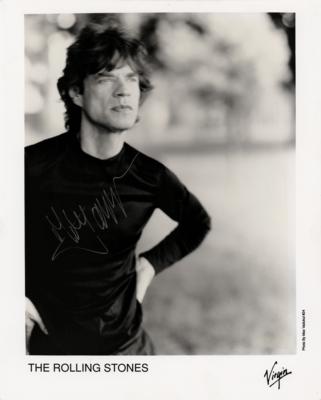 Lot #7131 Mick Jagger Signed Photograph