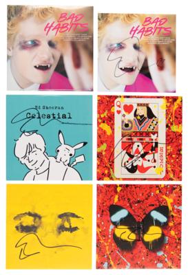 Lot #7460 Ed Sheeran (5) Signed CD Singles -  Bad Habits, Celestial, Eyes Closed, Overpass Graffiti, and The Joker and the Queen - Image 1