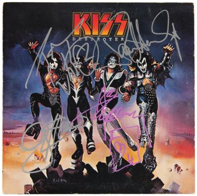 Lot #7284 KISS Signed Album - Destroyer - Image 1