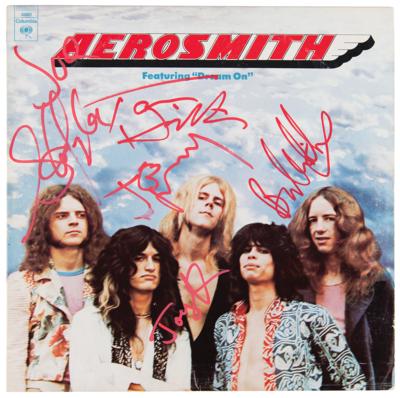 Lot #7268 Aerosmith Signed Album - Self-Titled