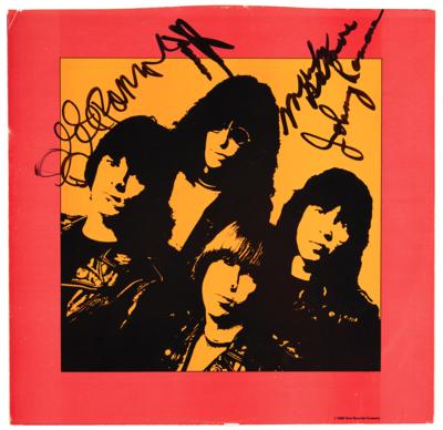 Lot #7307 Ramones Signed Inner Album Sleeve - End of the Century - Image 1